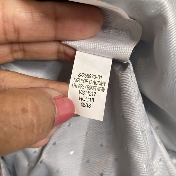 Banana Republic GEO Tweed Academy Blazer Gray White Lined Size 6 Wool Blend - Picture 12 of 15